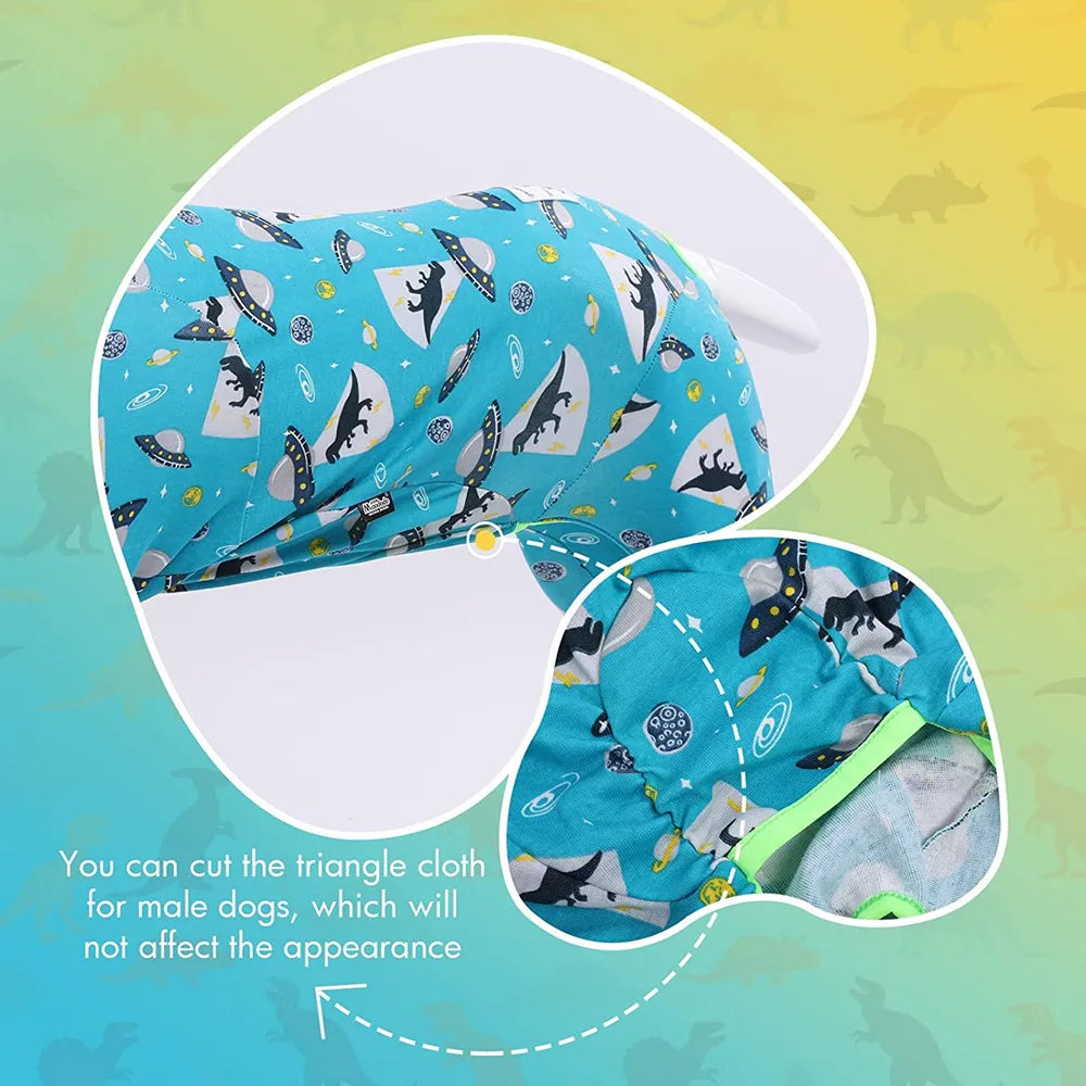 Rocket Ship Printed Dog Pyjama