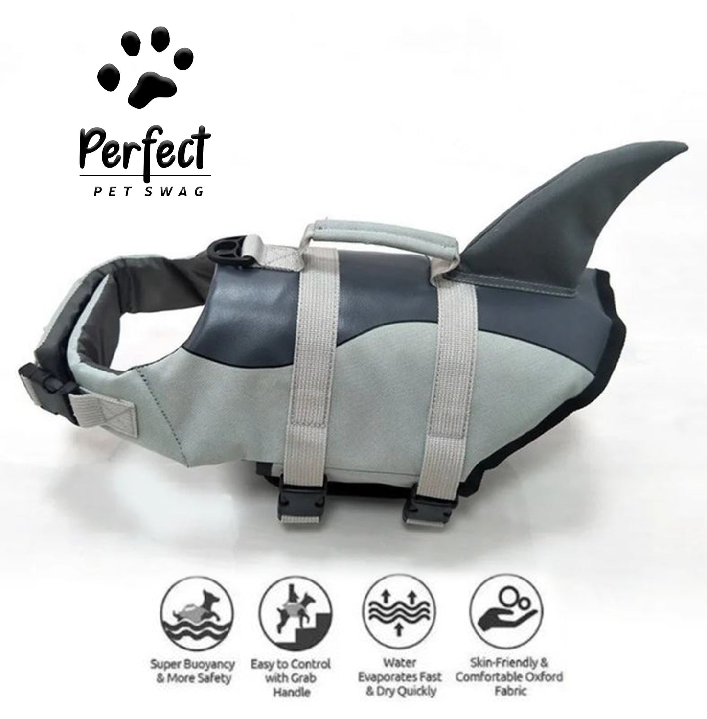 Shark Dog Life Jacket Harness