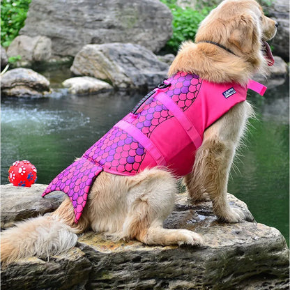 Mermaid Dog Life Jacket Harness