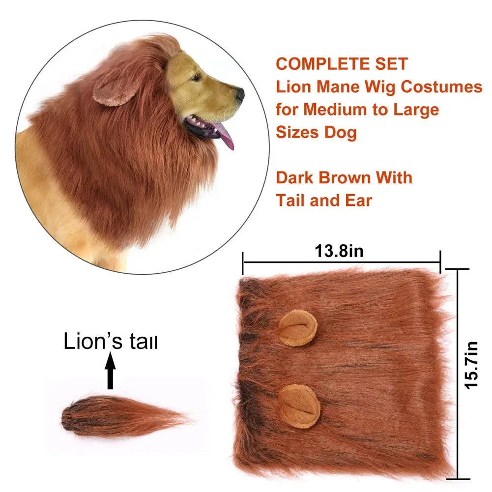 Dog Lion Mane Costume