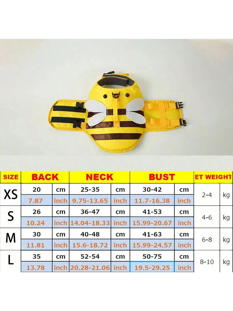 Bumblebee Pet  Life Jacket Harness