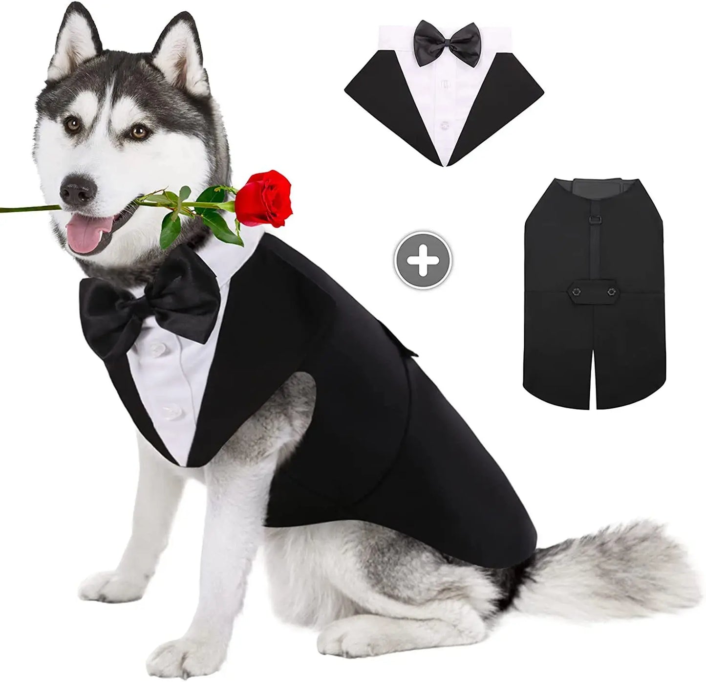 Black Wedding Tuxedo for Dogs and Cats