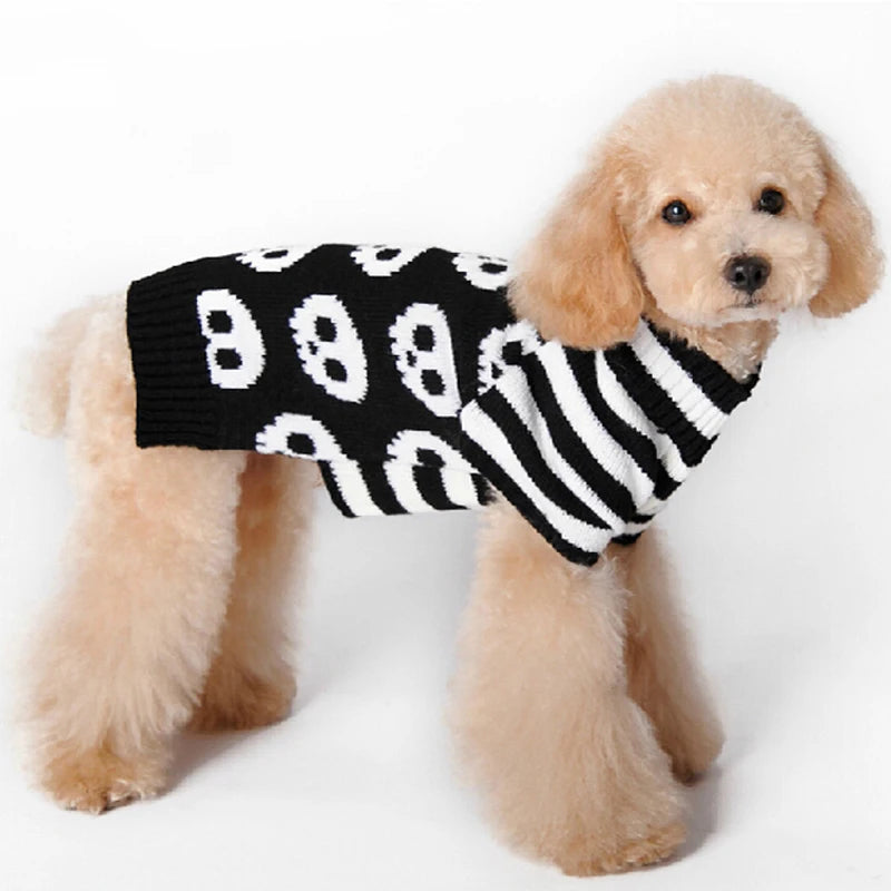 Halloween Dog Skull Knitted Jumper