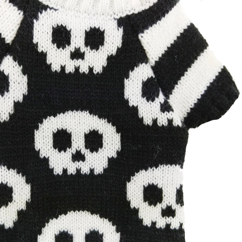 Halloween Dog Skull Knitted Jumper